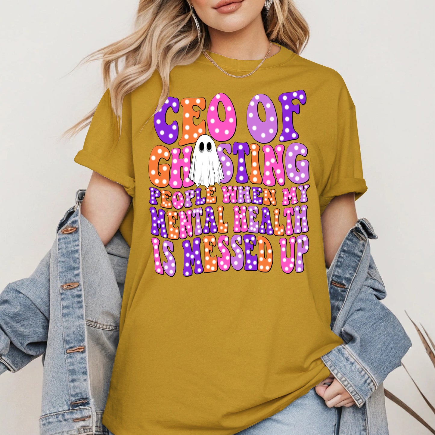 CEO of Ghosting Mental Health Shirt - Funny Ghost Tee