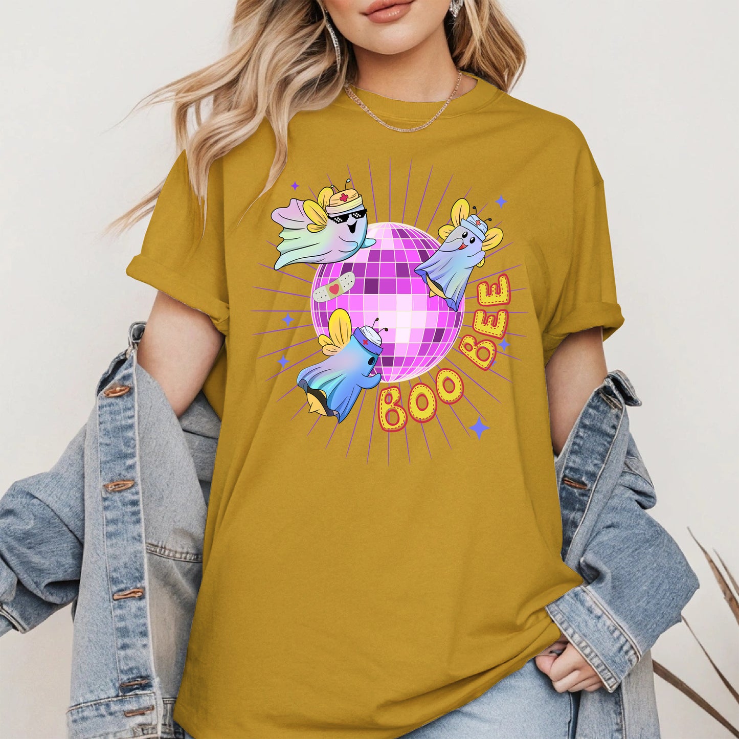 Boo Bee – Cute Disco Ghost Nurse Bee Shirt