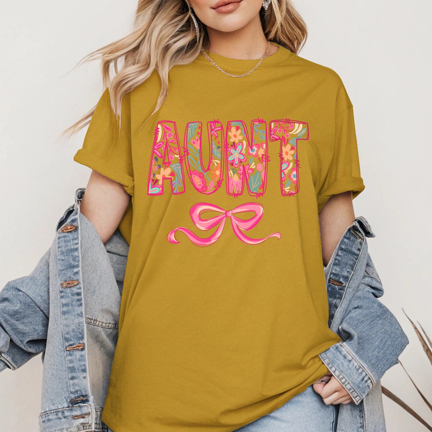 Floral Aunt Shirt Gift Tee Hoodie Sweatshirt for Cool Aunties