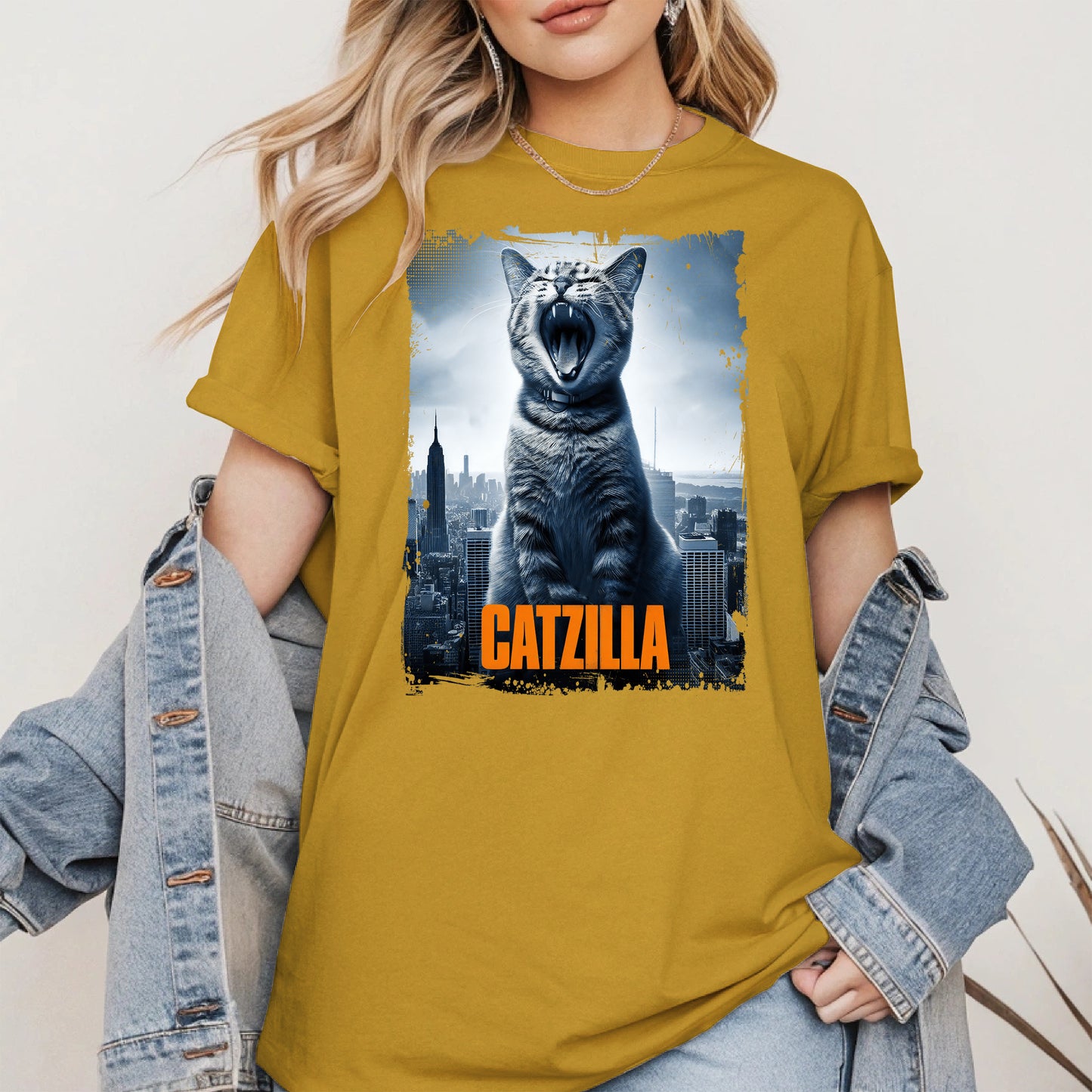 Catzilla Funny Cat Shirt Hoodie Sweatshirt