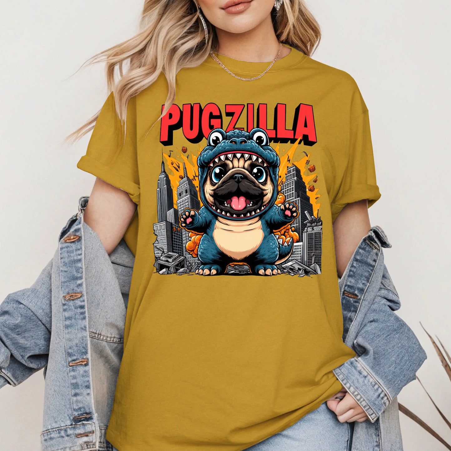 Pugzilla Funny Dog Shirt Hoodie Sweatshirt
