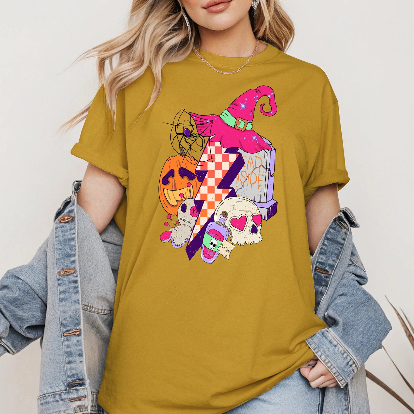 Witchy Lightning Halloween Shirt
