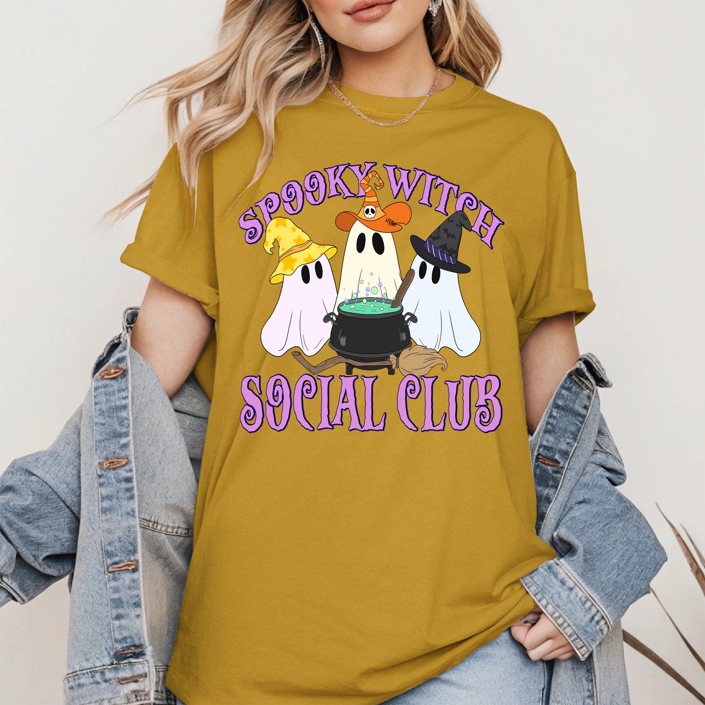Spooky Witch Social Club Halloween Shirt