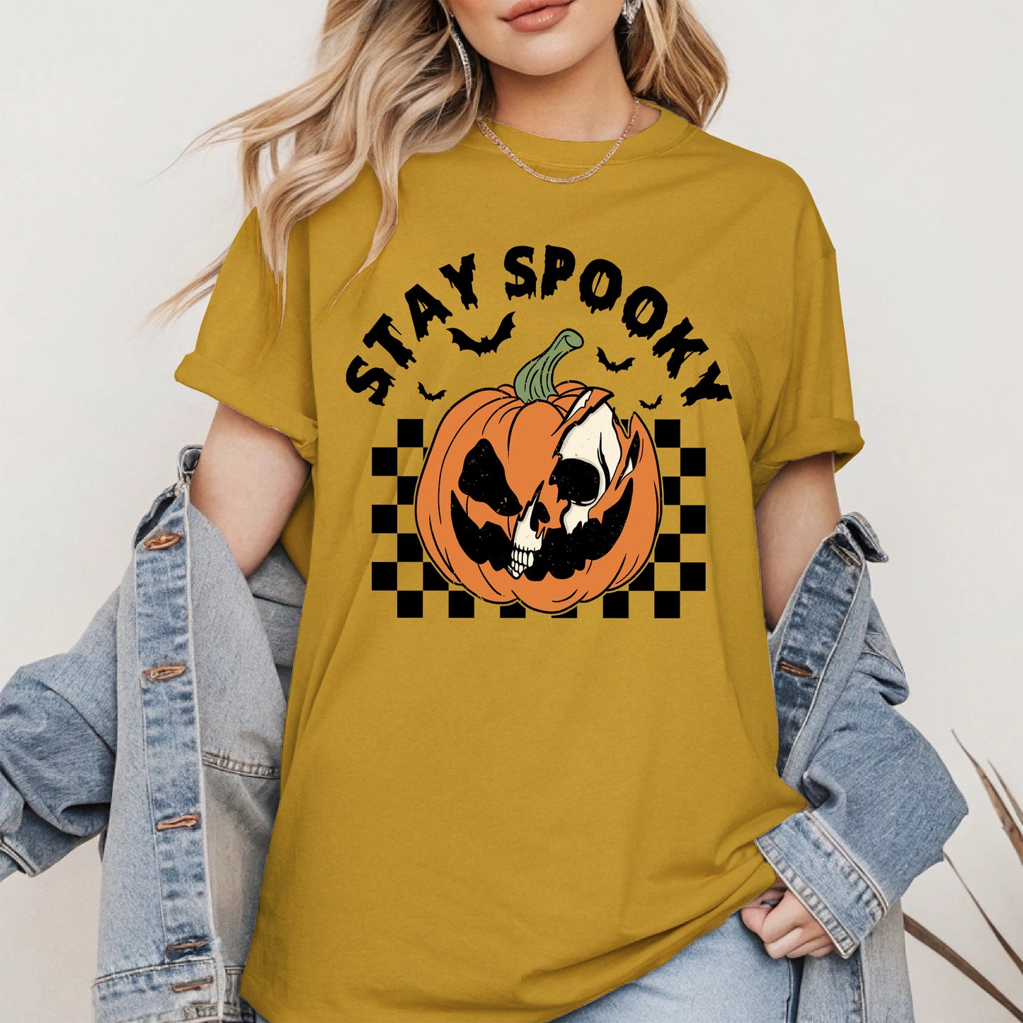 Creepy Skull Pumpkin Halloween Shirt