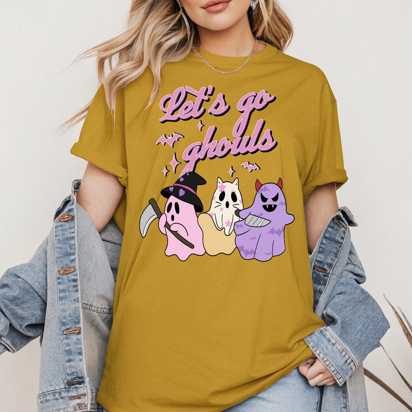 Let’s Go Ghouls Shirt Cute Halloween Ghost