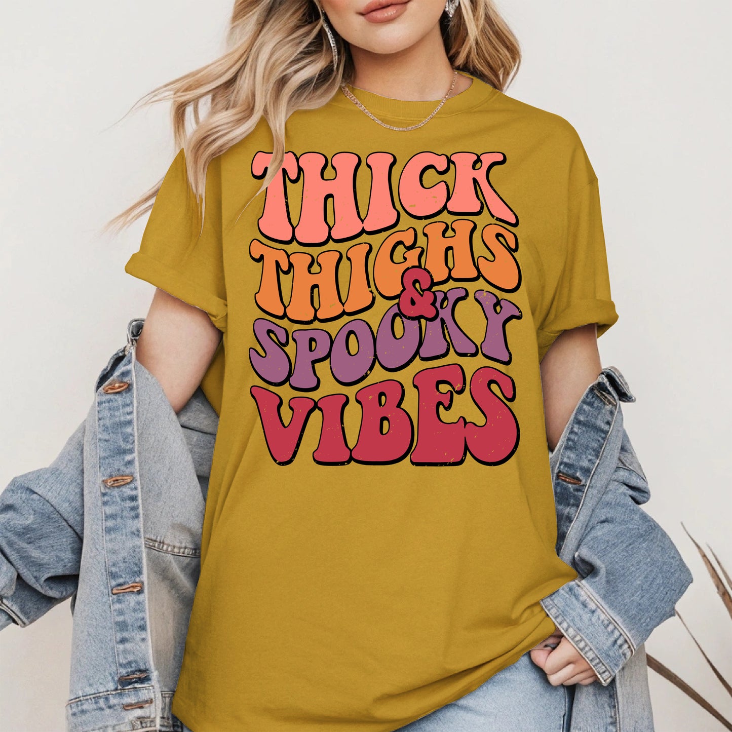 Thick Thighs and Spooky Vibes Shirt