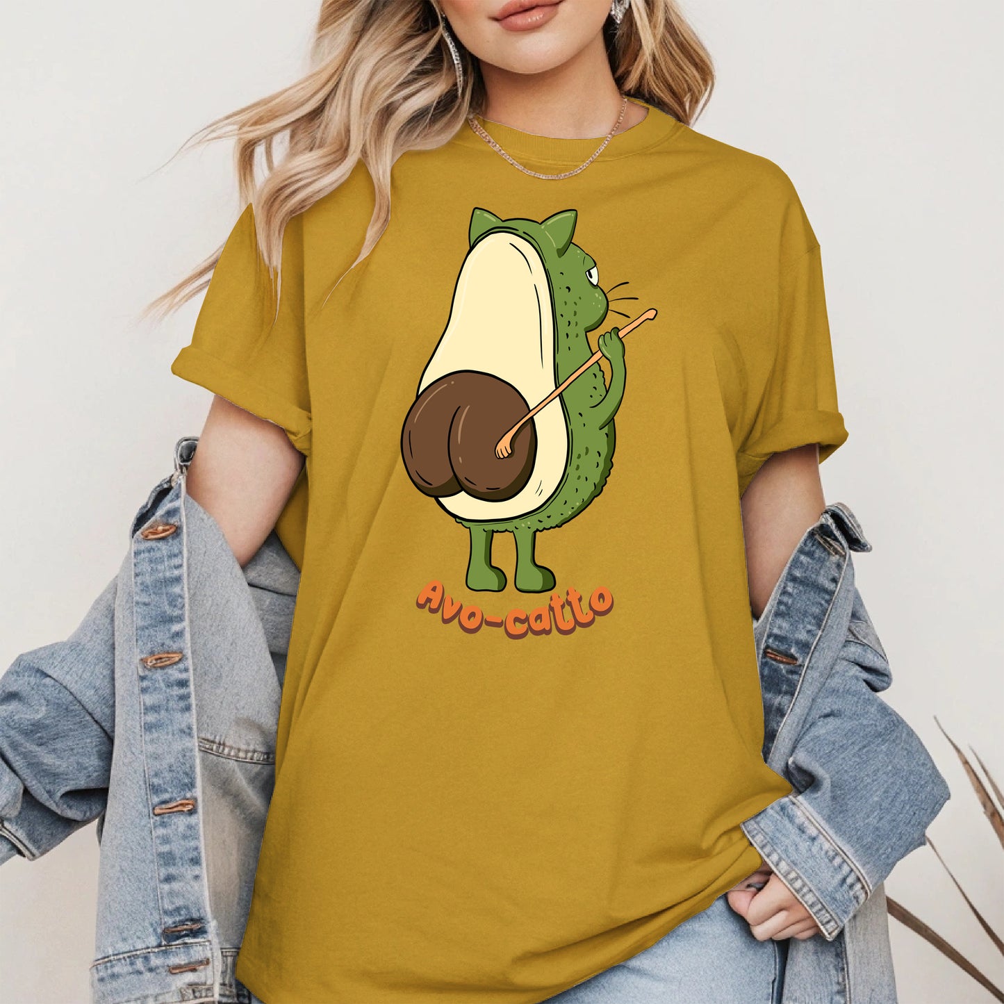 Avo-catto Shirt Hoodie Sweatshirt