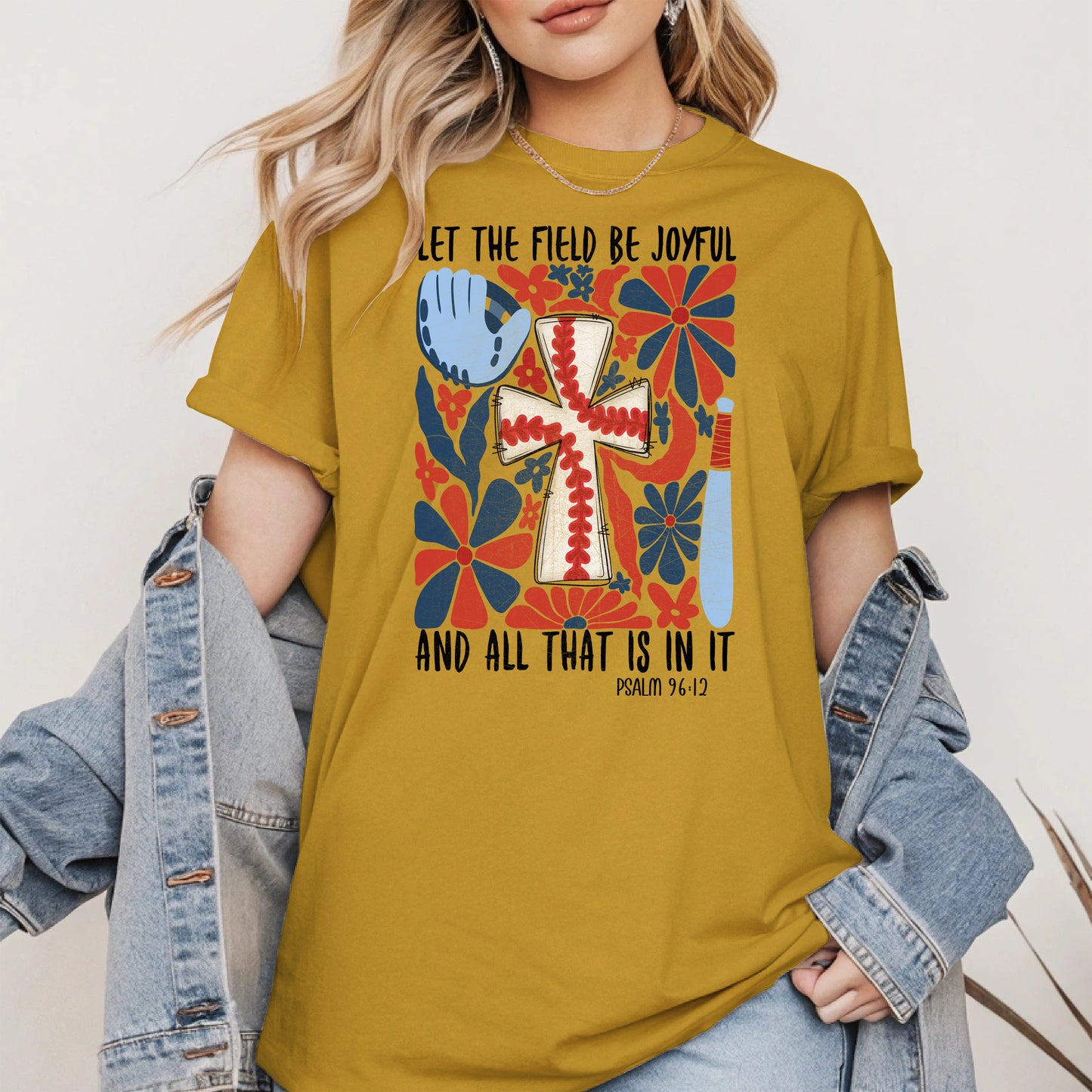 Faith Baseball Floral Shirt Sport Tee Hoodie Sweatshirt Gift for Fans