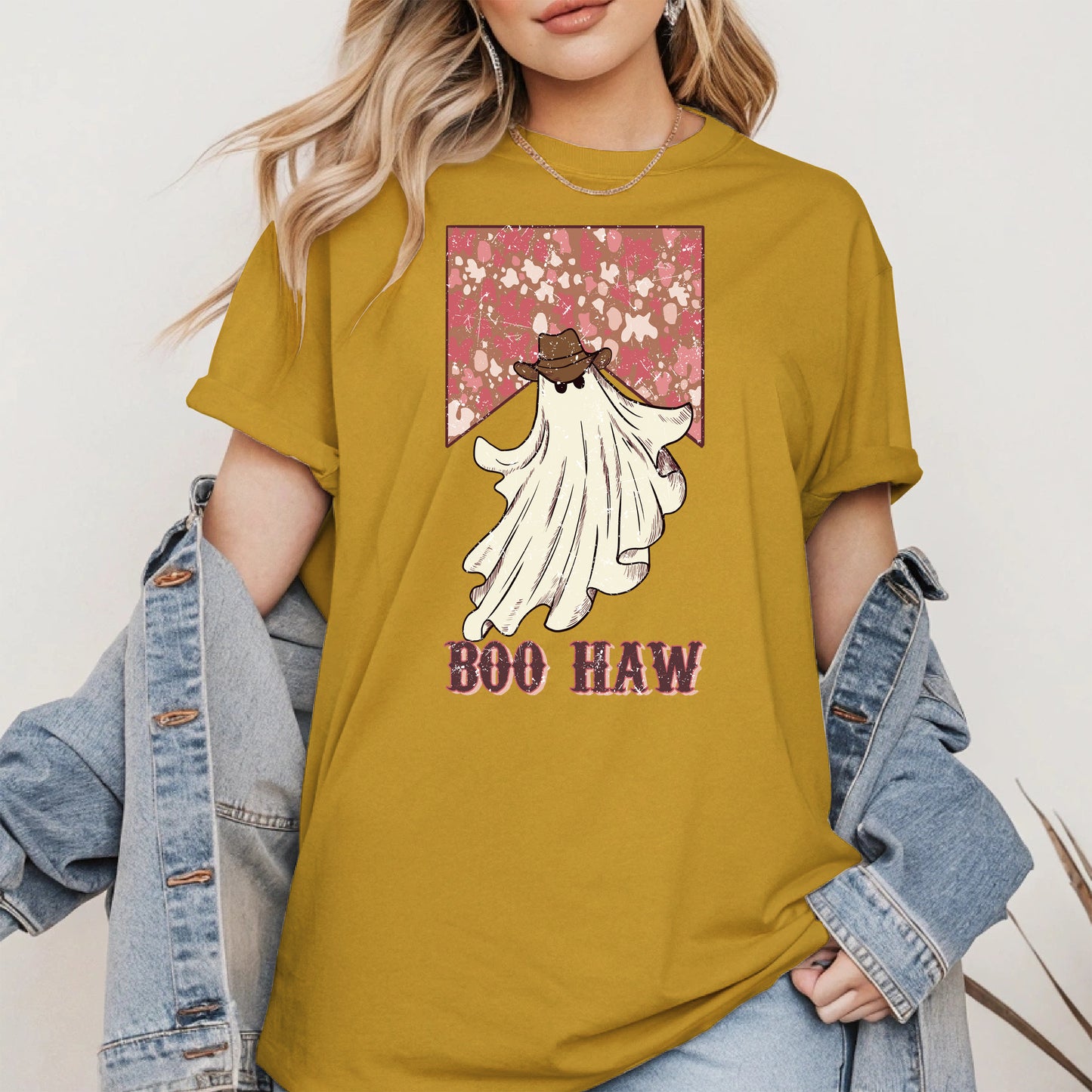 Boo Haw Western Ghost Cowgirl Tee