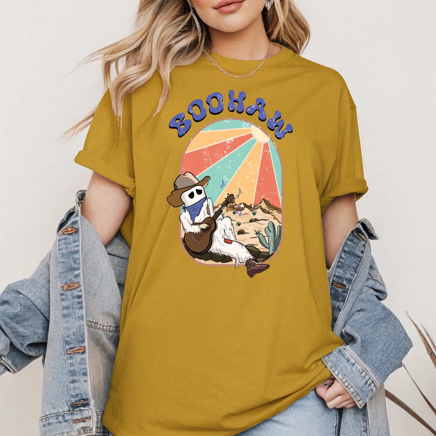 Boohaw Singing Ghost Western Tee