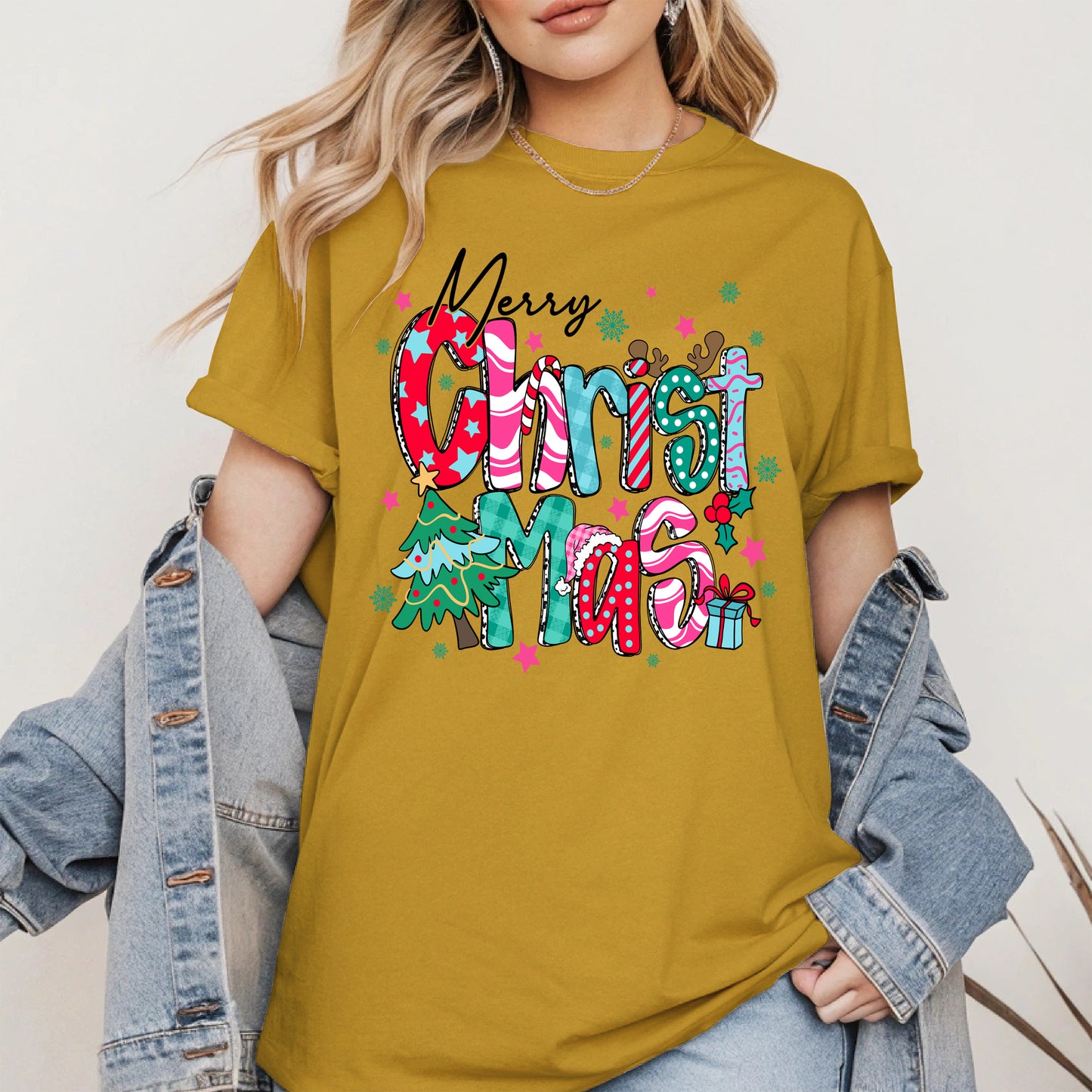 Colorful Christmas Holiday Shirt