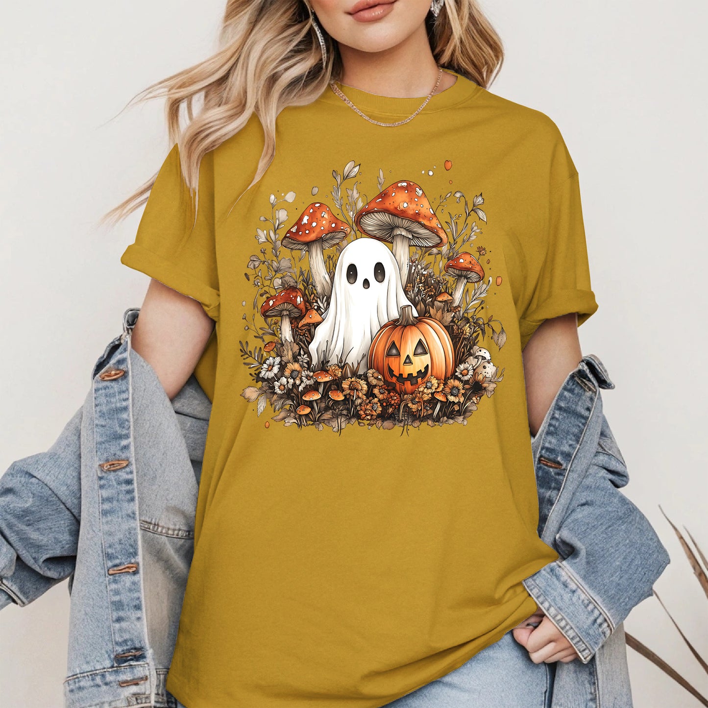 Floral Cute Ghost halloween shirt