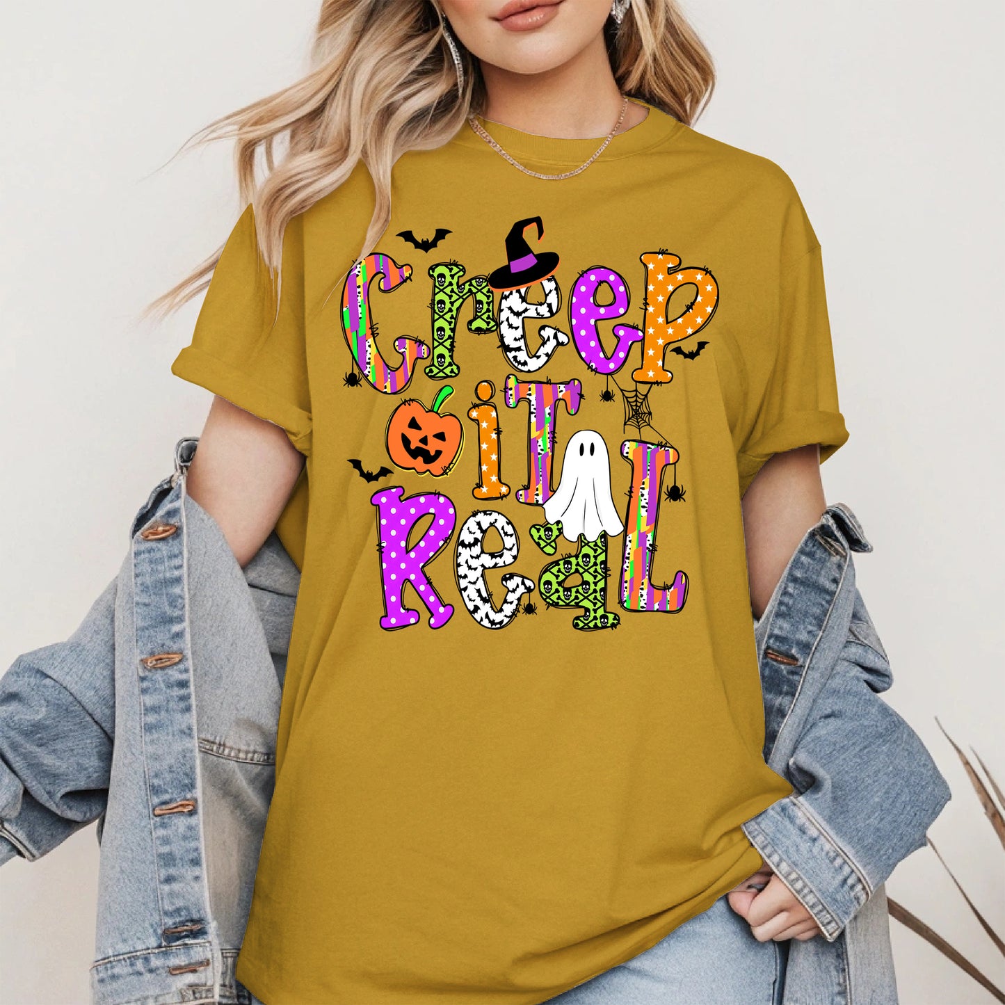 Creep It Real Doodle halloween shirt