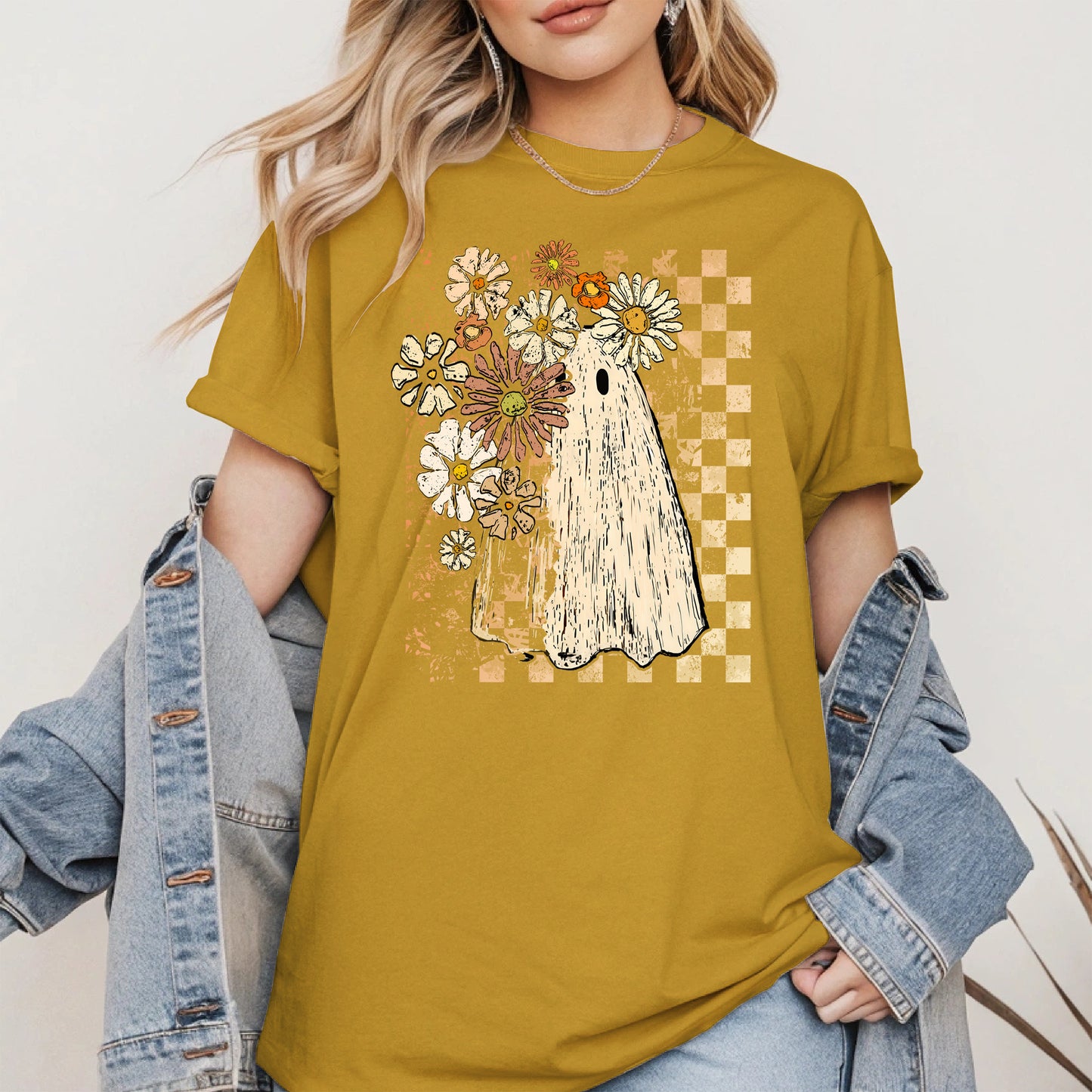 Ghost Floral halloween shirt
