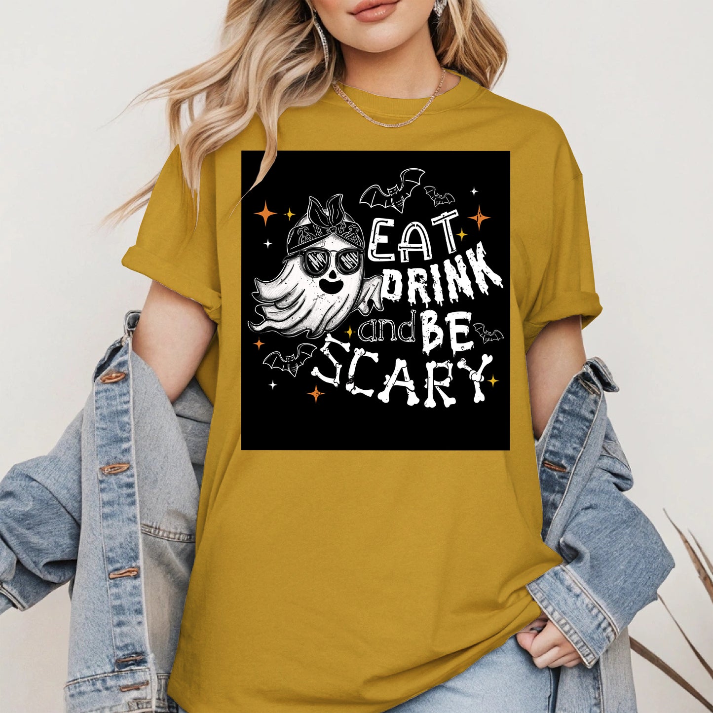 Eat Drink and Be Scary halloween shirt