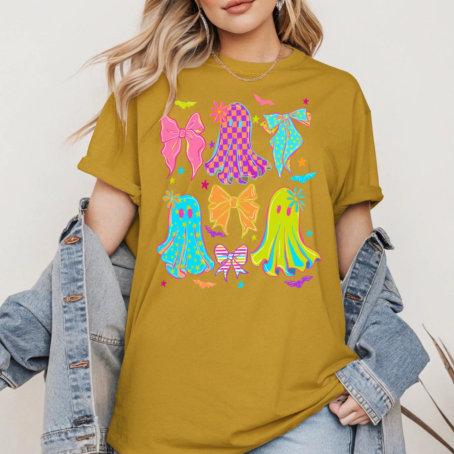 Neon Ghost Coquette halloween shirt