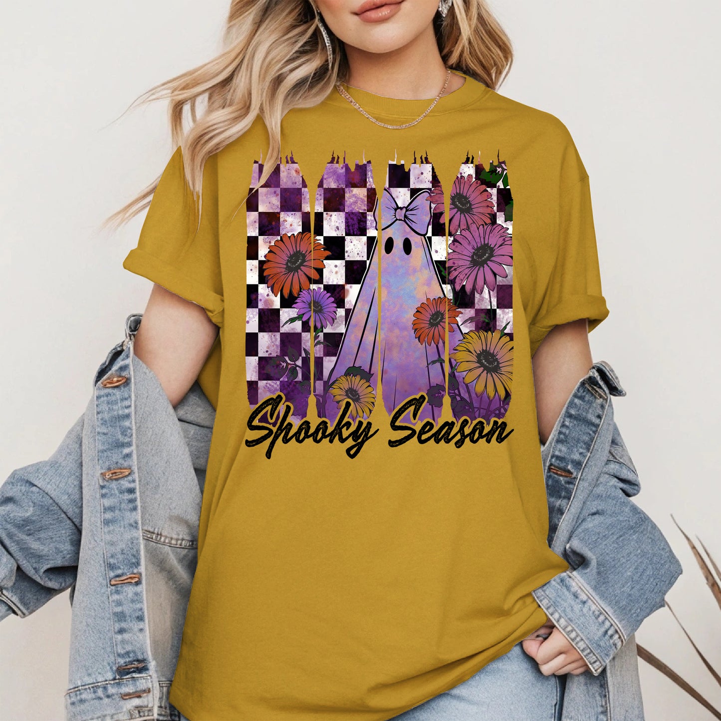 Floral Ghost Halloween shirt