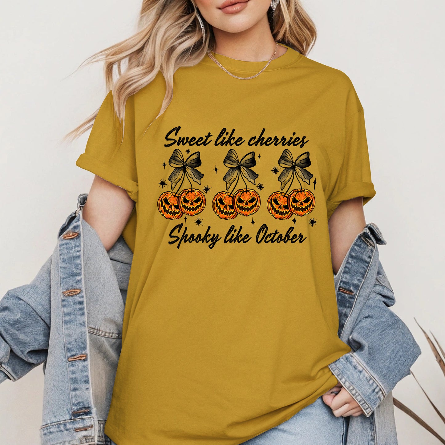 Sweet like cherries Spooky like October shirt