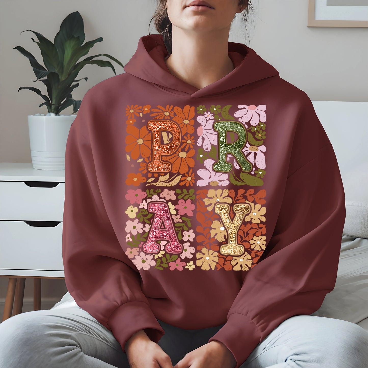 Retro Floral Faith Fall Christian Shirt