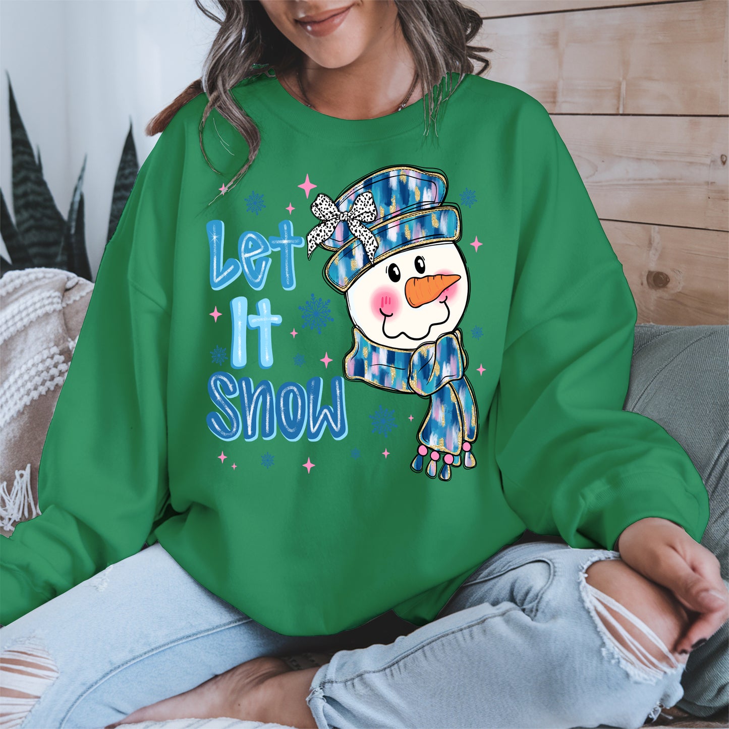 Cute Snowman Face Christmas Shirt