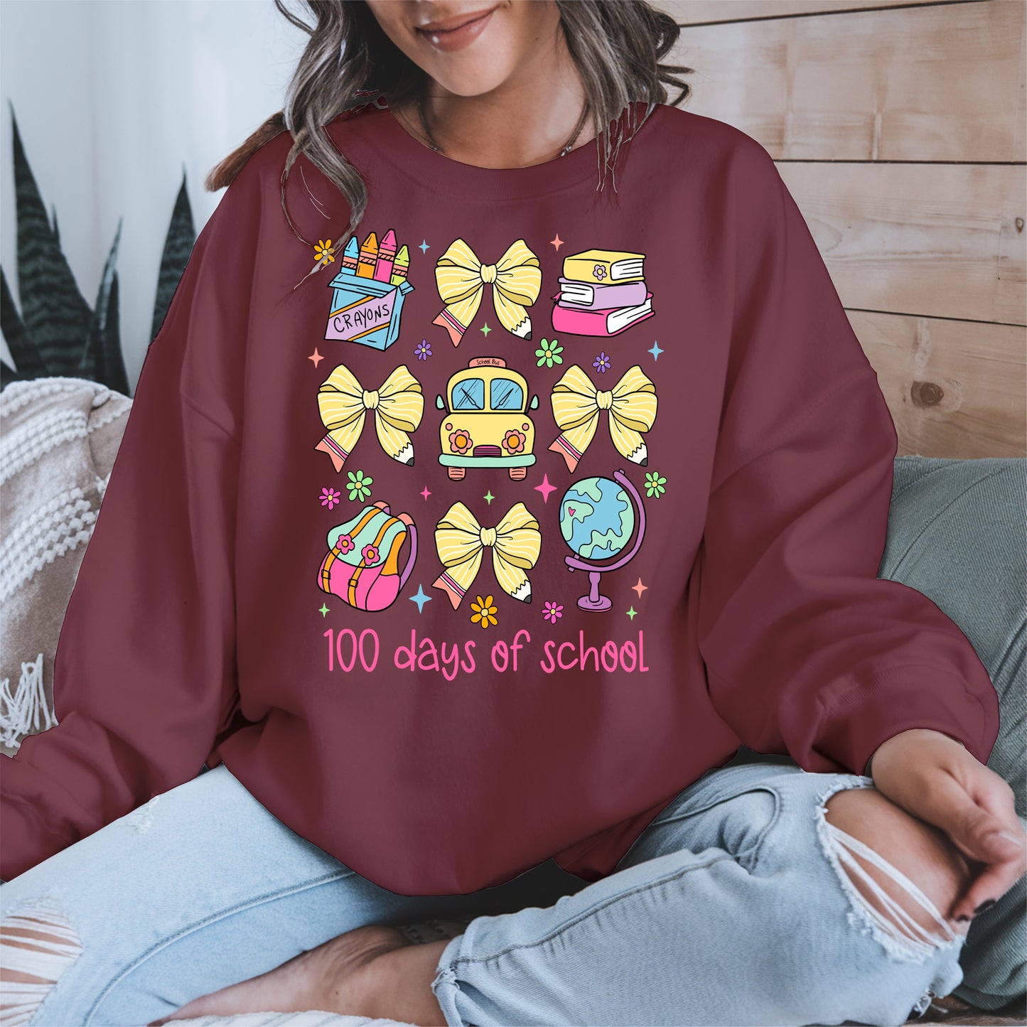 100 Days of School Coquette Shirt