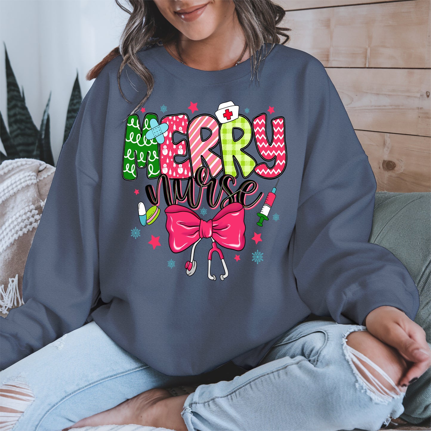 Cute Christmas Nurse Holiday Shirt