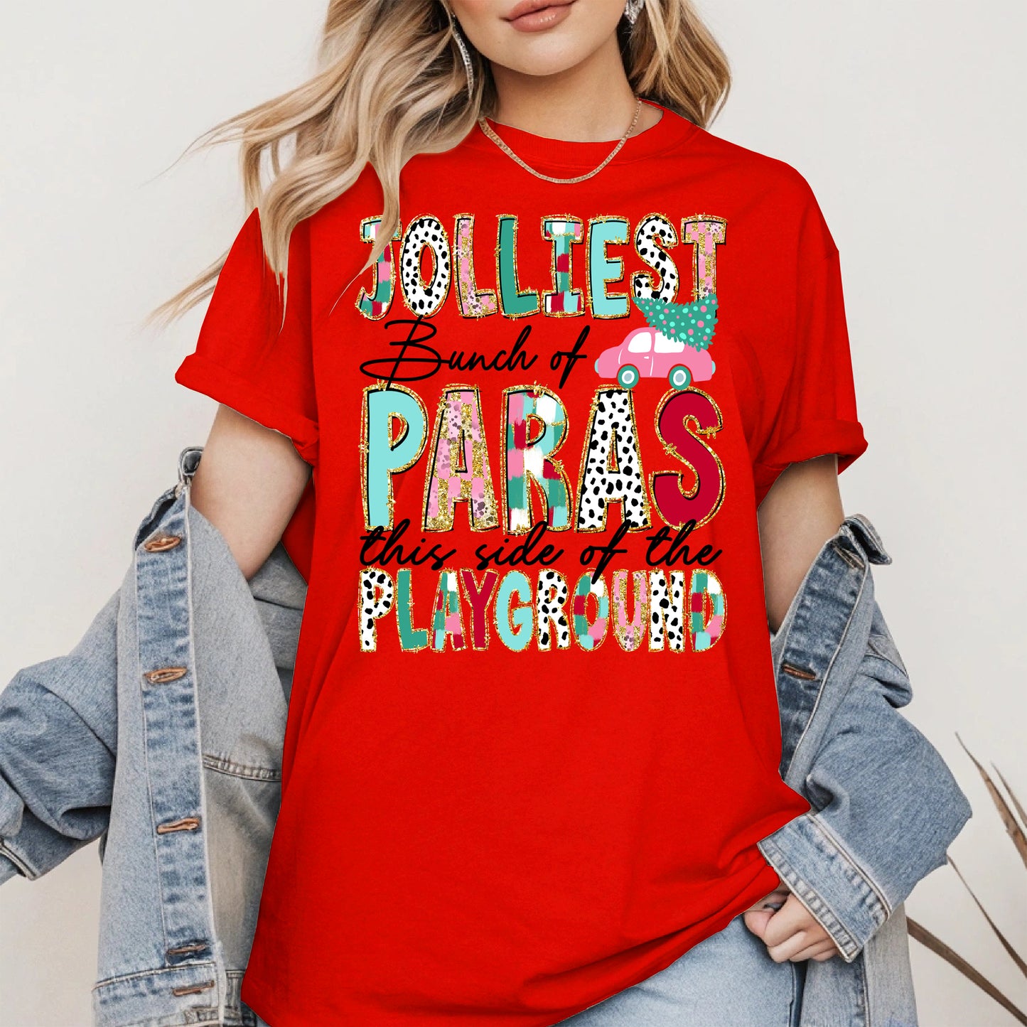 Jolliest Bunch of Teachers Christmas Shirt