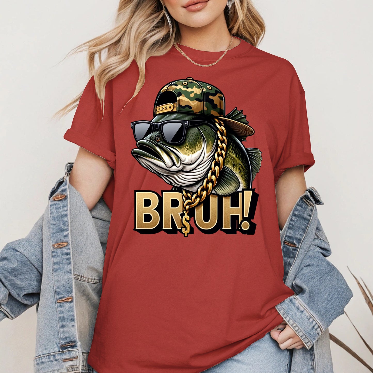 Funny Bass Fish Bruh Shirt Hoodie Sweatshirt