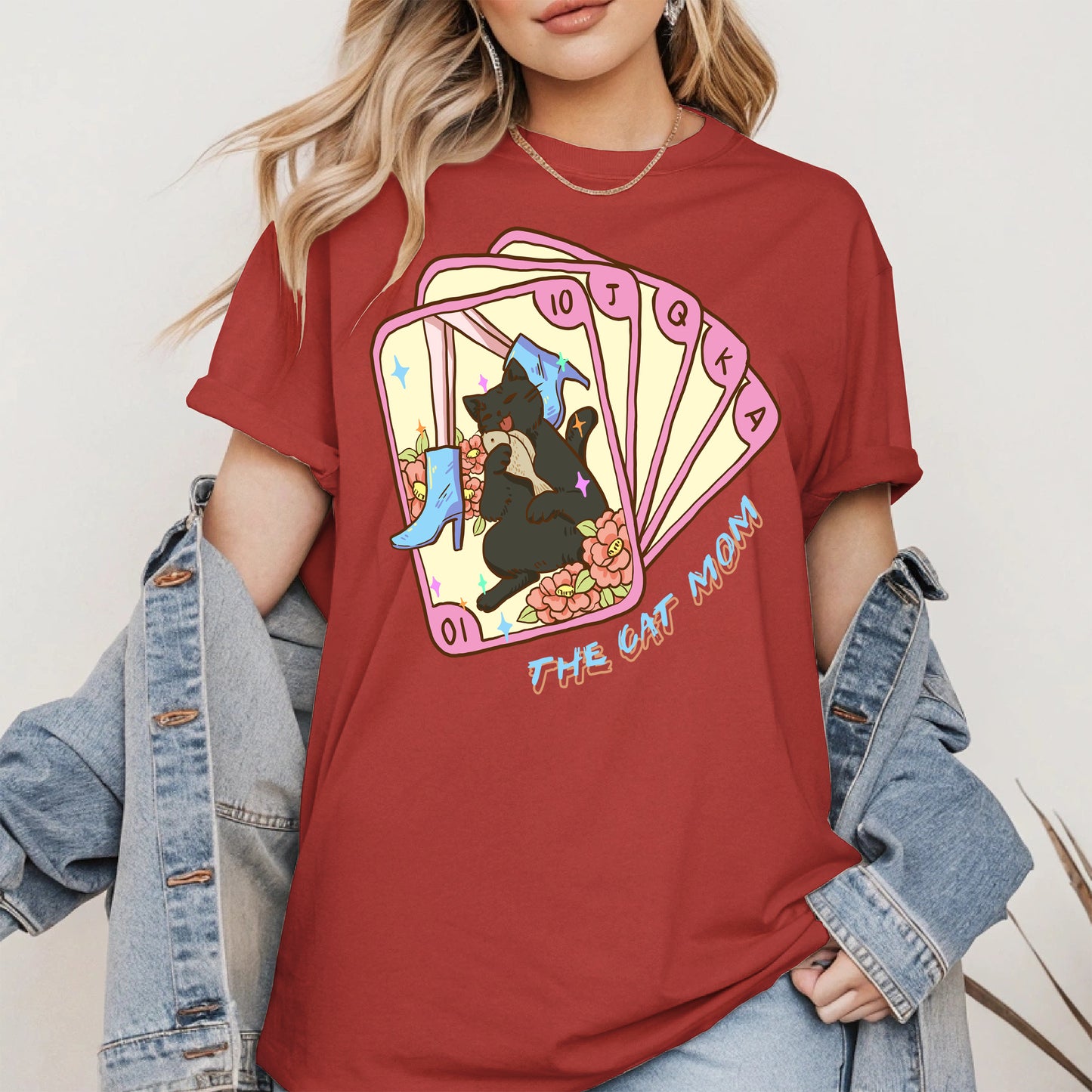 The Cat Mom Tarot Card Tee
