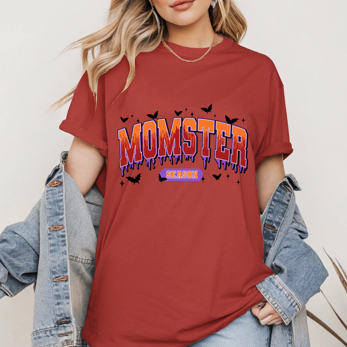 Momster Season Shirt Hoodie Sweatshirt for Halloween Moms