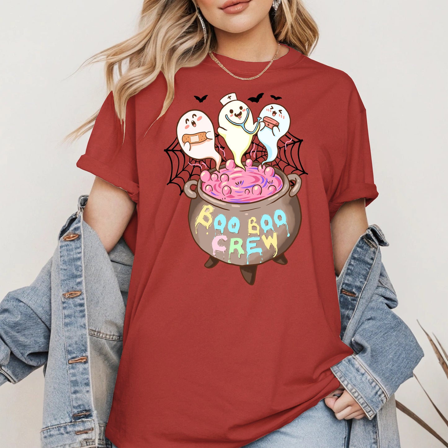 Boo Boo Crew – Cute Halloween Nurse Ghost Shirt