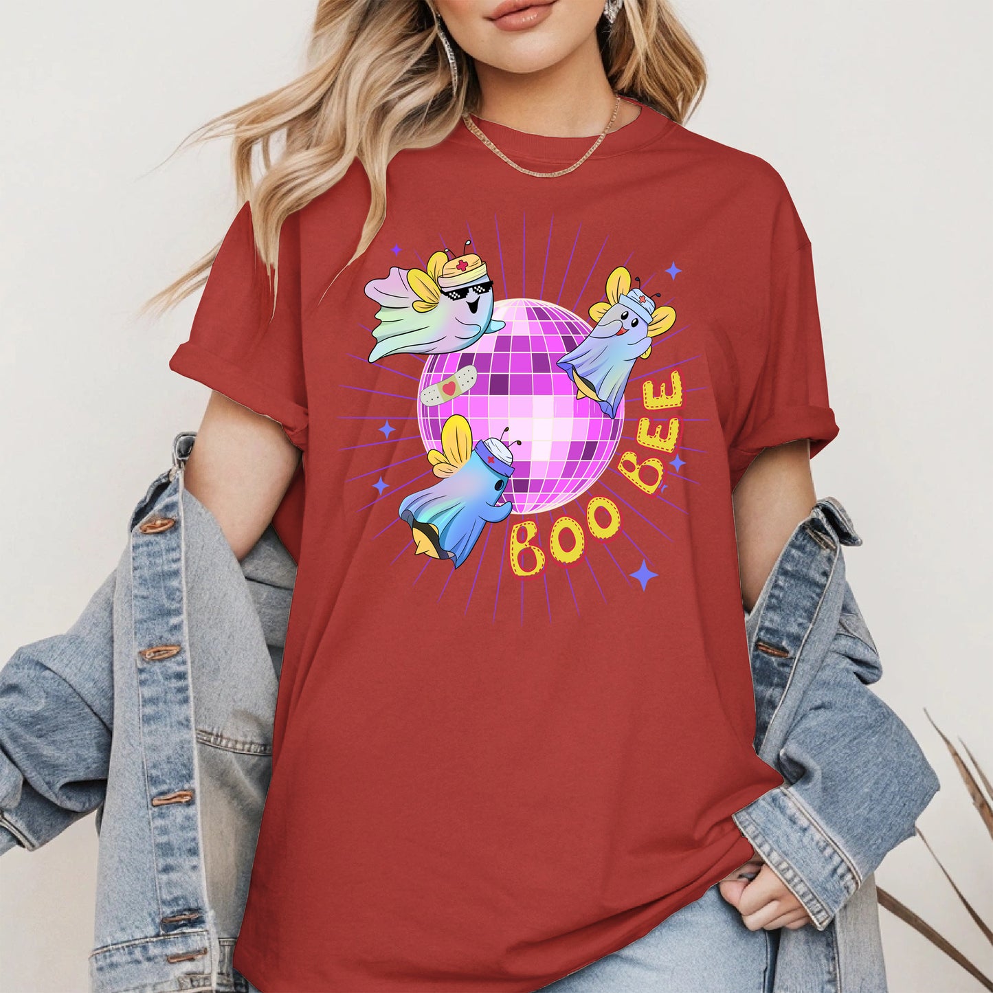 Boo Bee – Cute Disco Ghost Nurse Bee Shirt