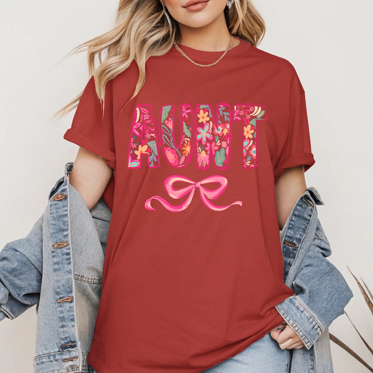 Floral Aunt Shirt Gift Tee Hoodie Sweatshirt for Cool Aunties
