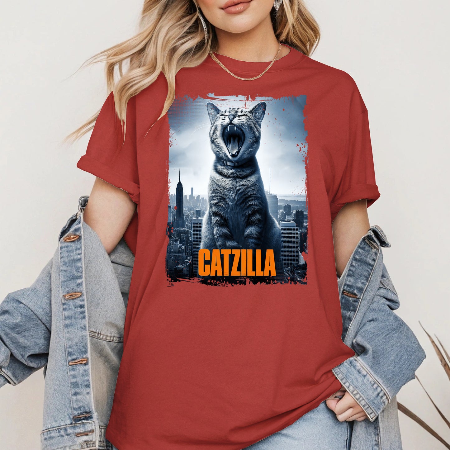 Catzilla Funny Cat Shirt Hoodie Sweatshirt