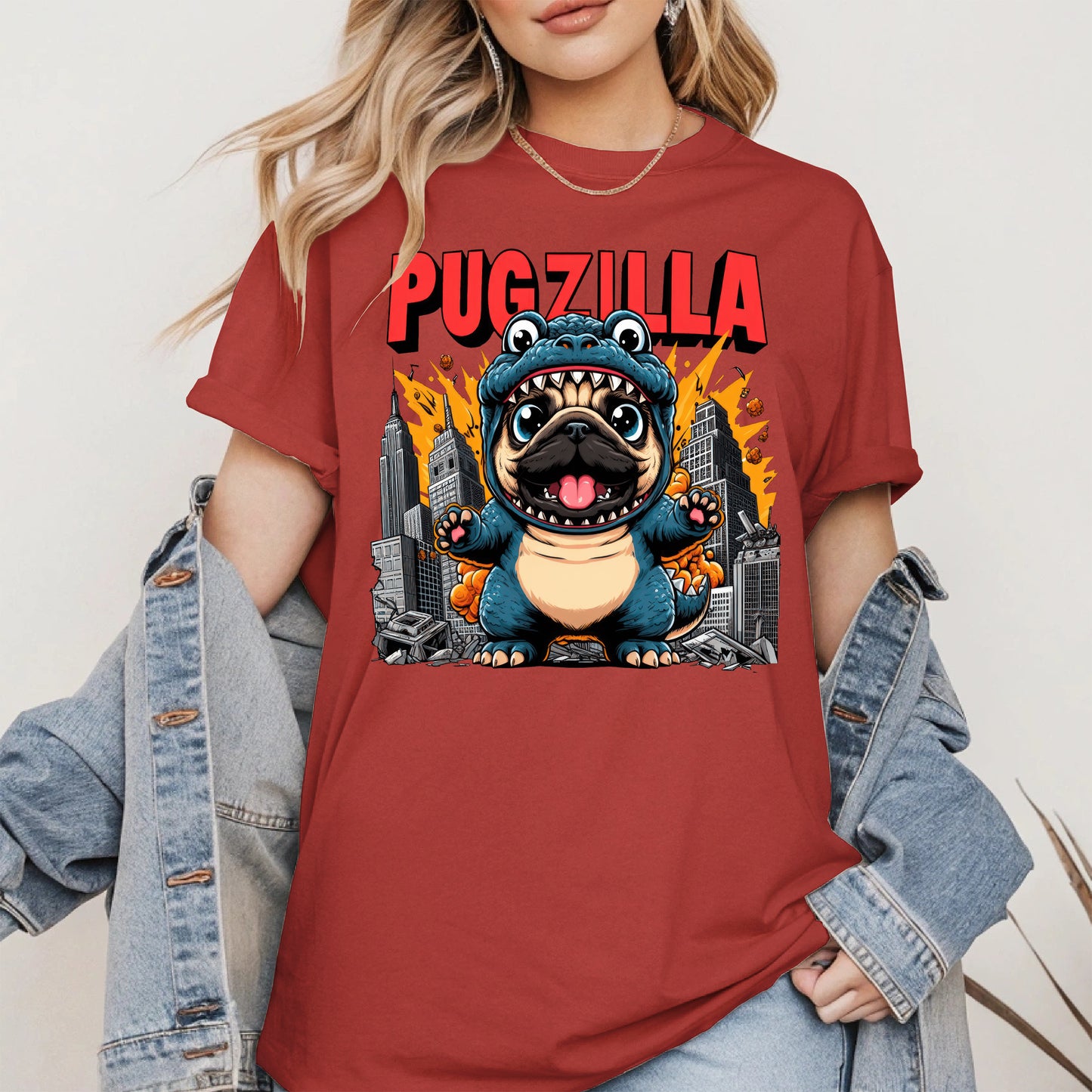 Pugzilla Funny Dog Shirt Hoodie Sweatshirt