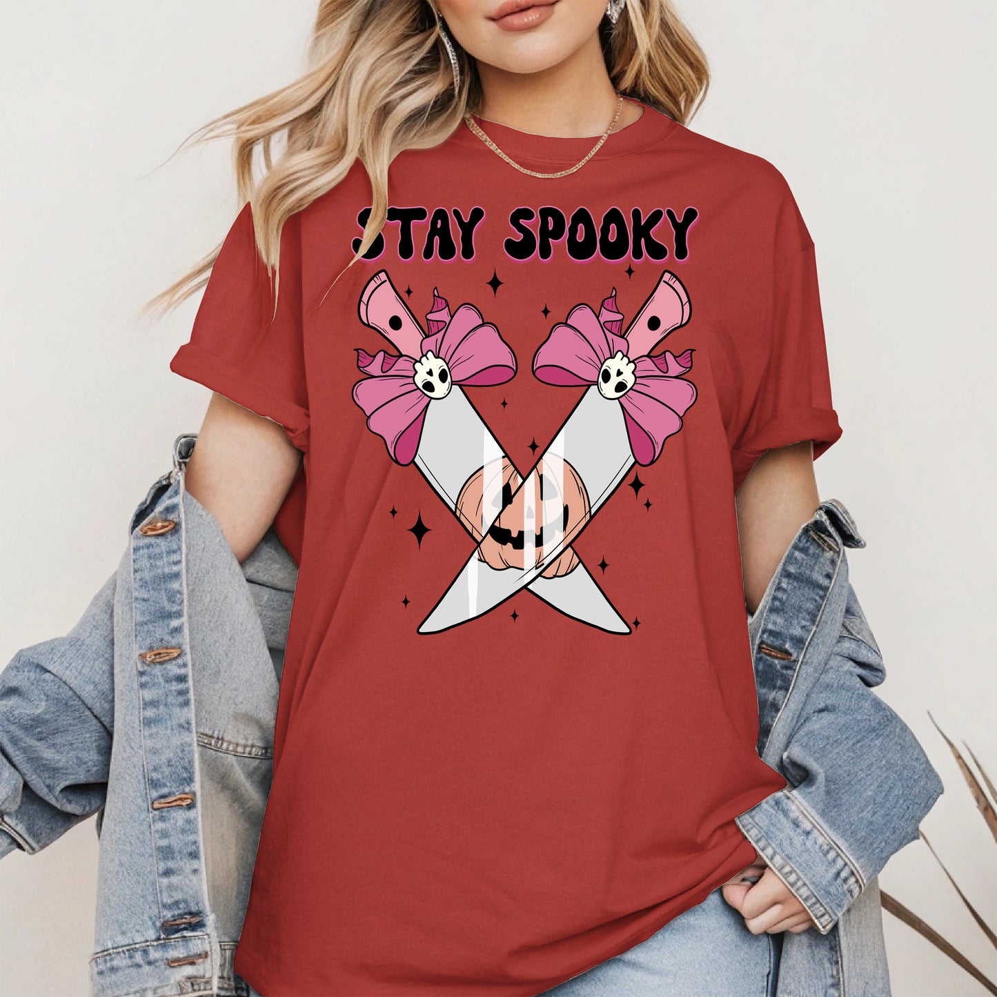 Stay Spooky Knife Halloween Shirt