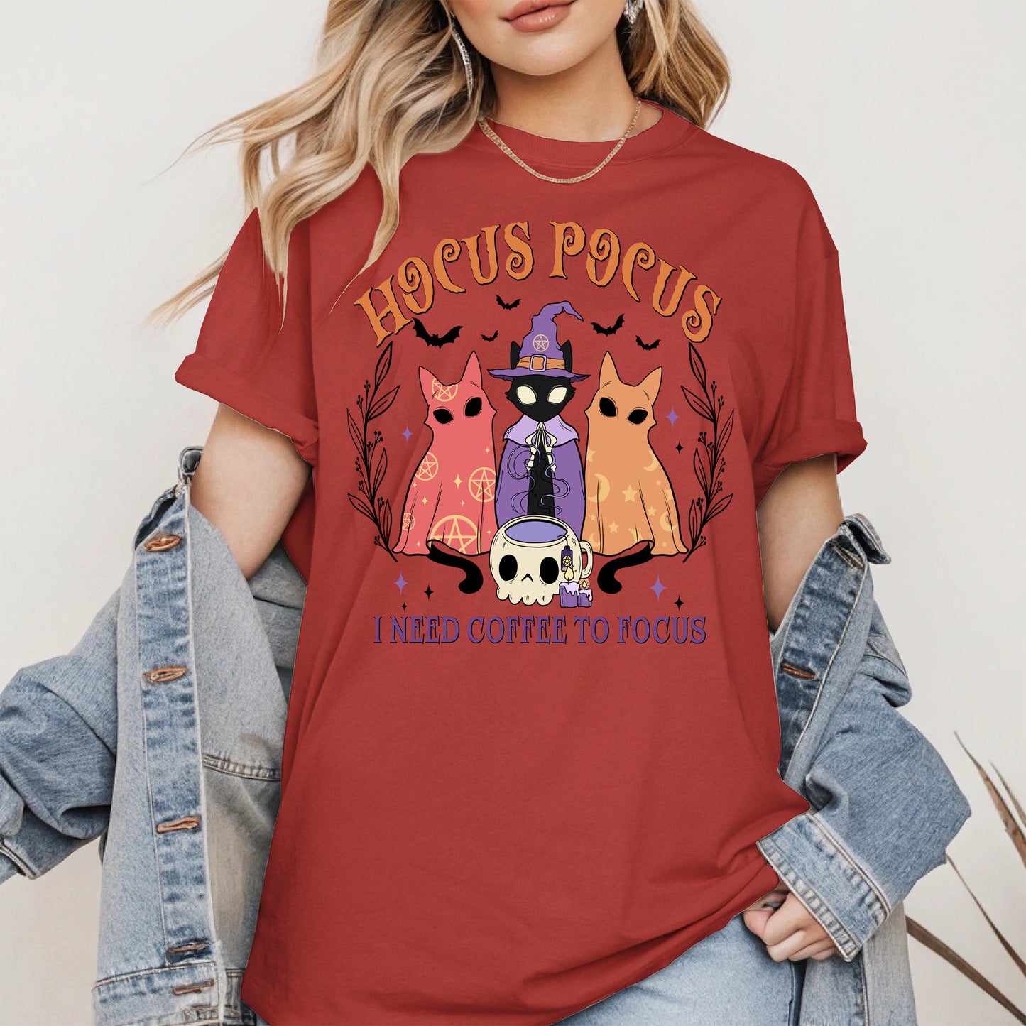 Hocus Pocus Coffee Cat Shirt