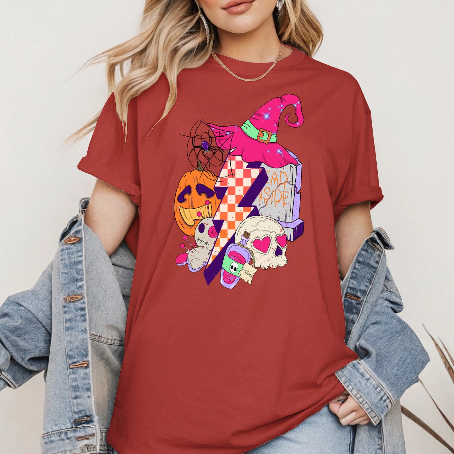 Witchy Lightning Halloween Shirt