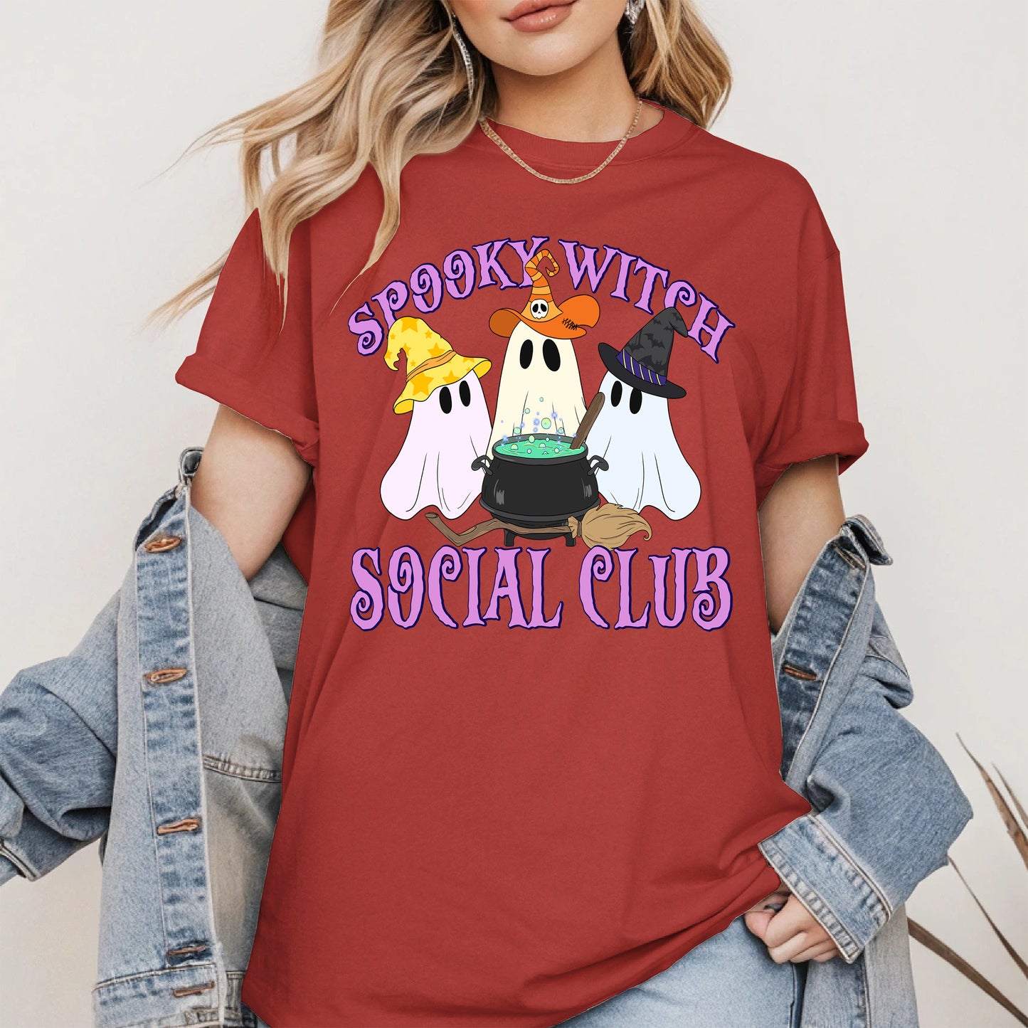 Spooky Witch Social Club Halloween Shirt