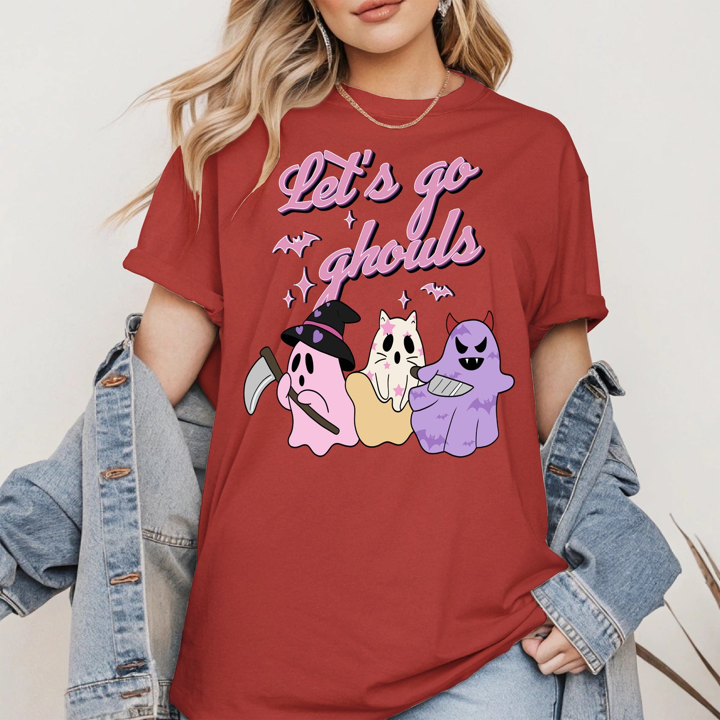 Let’s Go Ghouls Shirt Cute Halloween Ghost