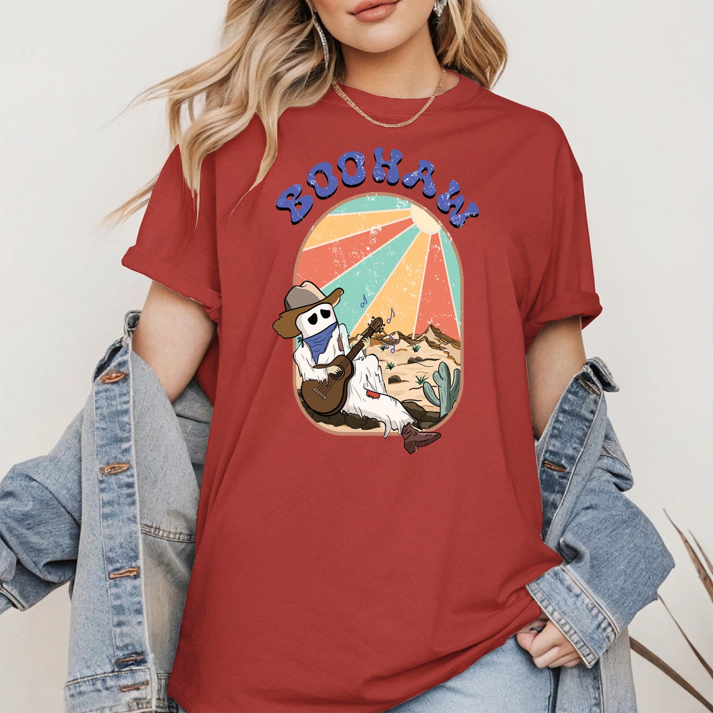 Boohaw Singing Ghost Western Tee