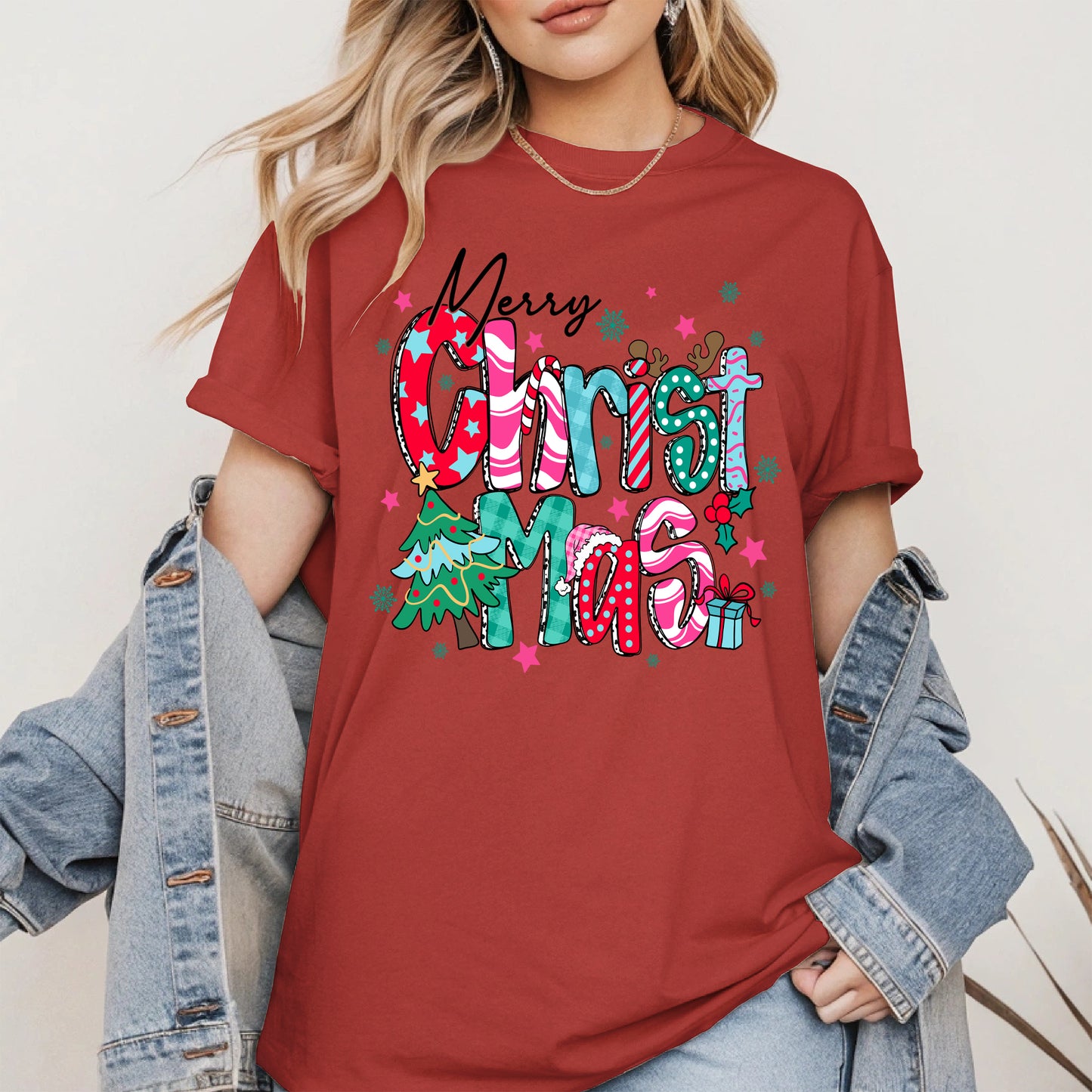 Colorful Christmas Holiday Shirt