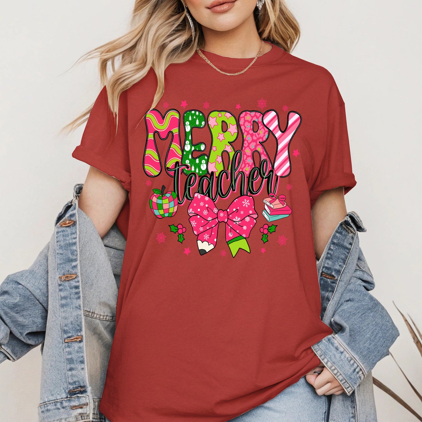 Merry Teacher Christmas Shirt