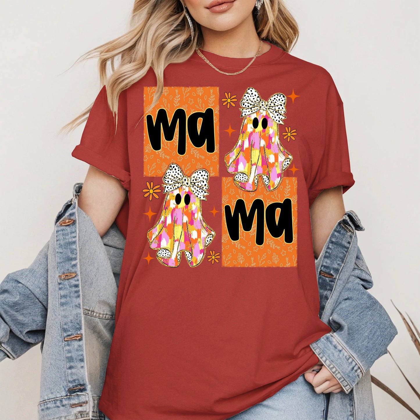 Mama Boo Ghost halloween shirt