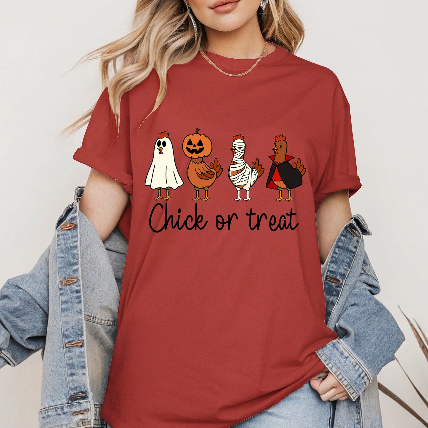 Chick or treat halloween shirt