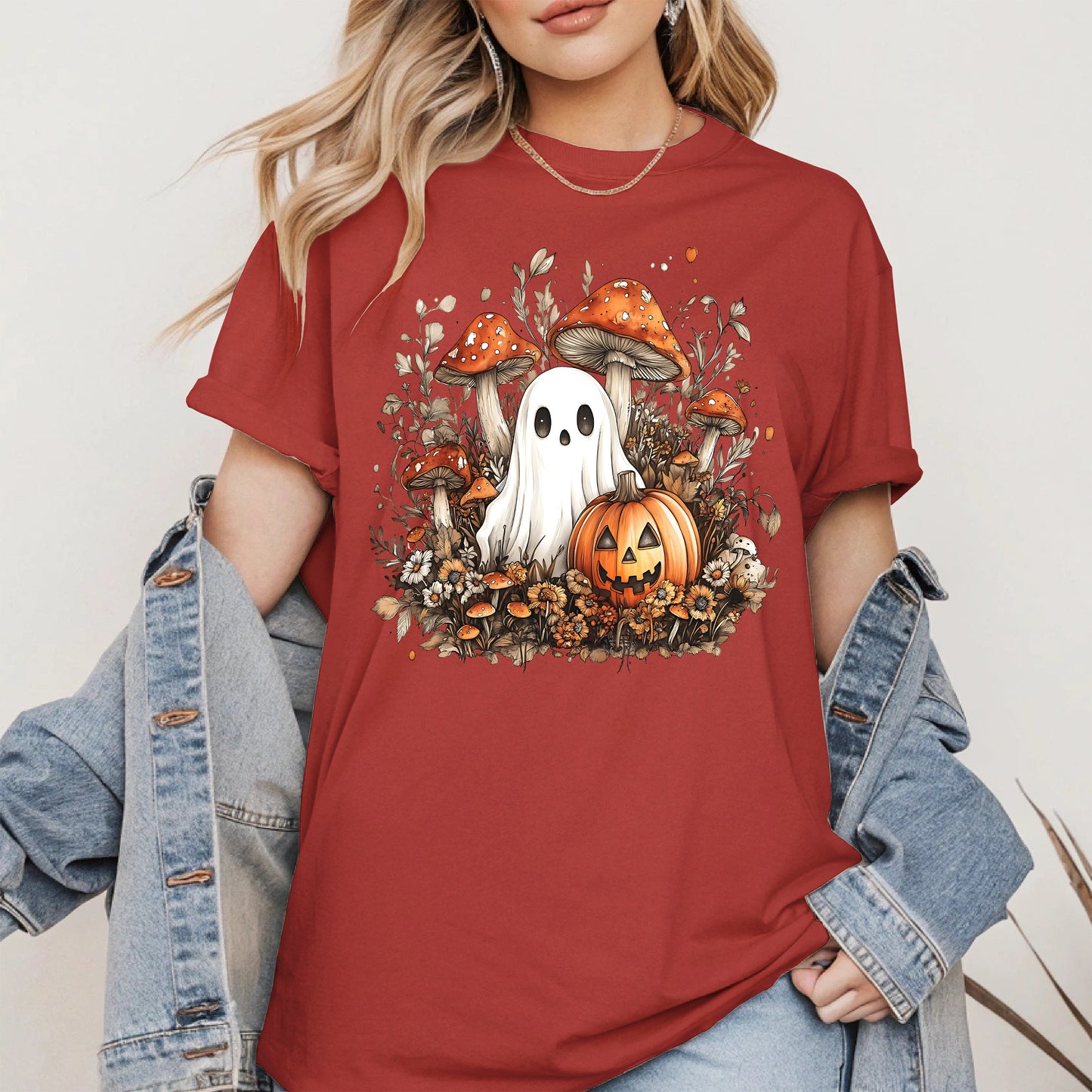 Floral Cute Ghost halloween shirt