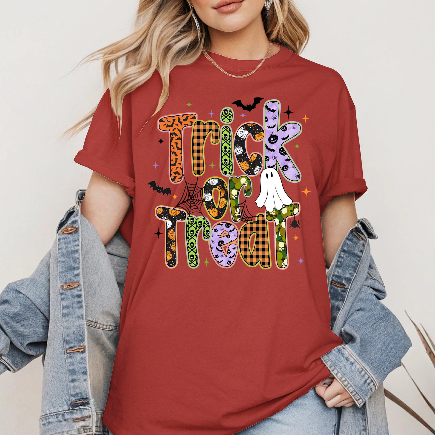Trick or treat halloween shirt
