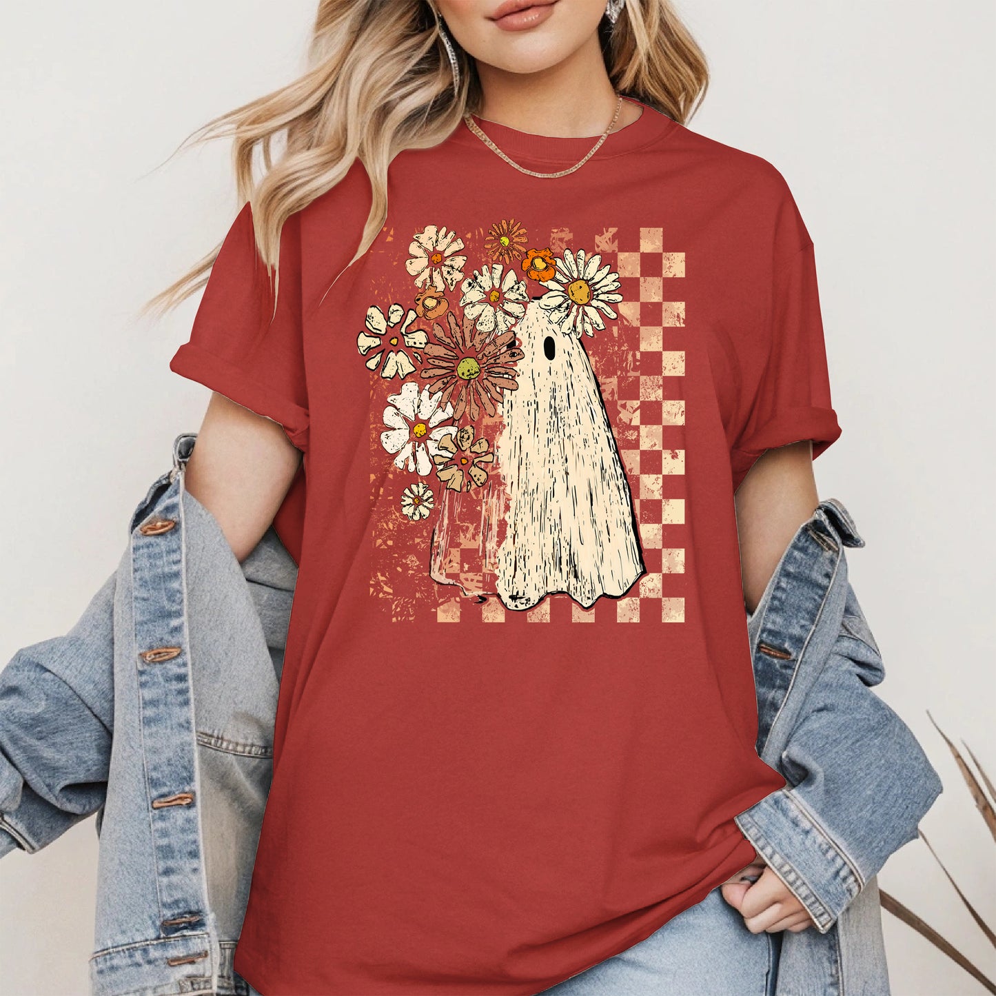 Ghost Floral halloween shirt