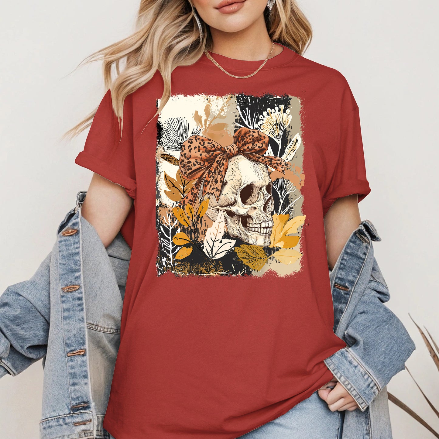 Skull Coquette Boho halloween shirt