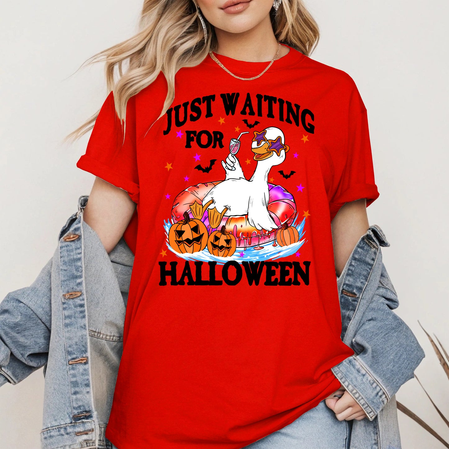 Just waiting for Halloween halloween shirt